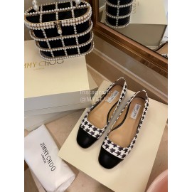 Jimmy Choo Autumn Printed Patent Leather Flat Heels For Women 