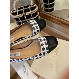 Jimmy Choo Autumn Printed Patent Leather Flat Heels For Women 