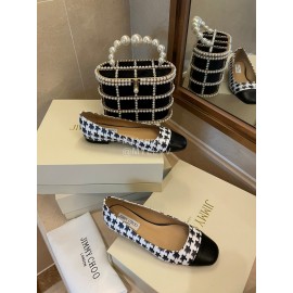 Jimmy Choo Autumn Printed Patent Leather Flat Heels For Women 