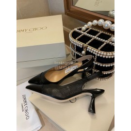 Jimmy Choo Autumn Patent Leather Pointed High Heels For Women Black