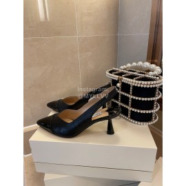 Jimmy Choo Autumn Patent Leather Pointed High Heels For Women Black