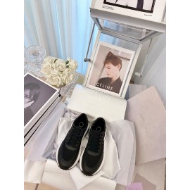 Jimmy Choo Fashion Cowhide Casual Sneakers For Women Black