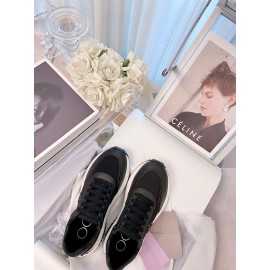 Jimmy Choo Fashion Cowhide Casual Sneakers For Women Black