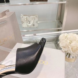 Jimmy Choo Napa Sheepskin High Heeled Sandals For Women Black 