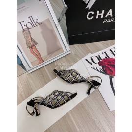 Jimmy Choo Diamond Sheepskin High Heeled Sandals For Women 