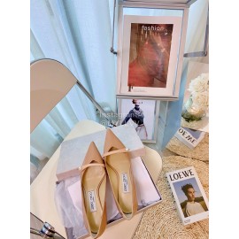 Jimmy Choo New Pearl Patent Leather High Heels For Women Apricot