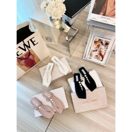 Jimmy Choo Summer Pearl Cowhide Flip Flops For Women White