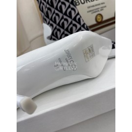 Jimmy Choo Co Branded Marine Serre Cowhide Elastic Cloth Boots