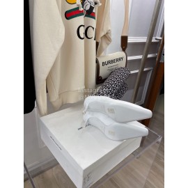 Jimmy Choo Co Branded Marine Serre Cowhide Elastic Cloth Long Boots