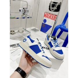 Jimmy Choo Co Branded Eric Haze Cowhide Canvas Sneakers Blue