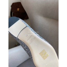 Jimmy Choo Fabric Content Pointed Flat Heels For Women 