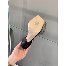 Jimmy Choo Mana Diamond Bow High Heeled Sandals For Women Black