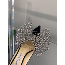 Jimmy Choo Mana Diamond Bow High Heels For Women Black
