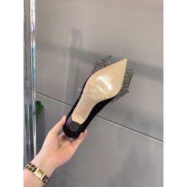 Jimmy Choo Mana Diamond Bow High Heels For Women Black