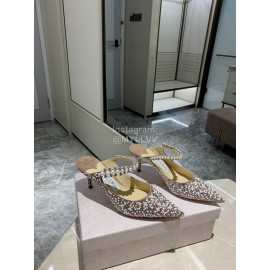 Jimmy Choo Fashion Pearl Pointed High Heeled Sandals For Women 