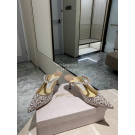 Jimmy Choo Fashion Pearl Pointed High Heeled Sandals For Women 