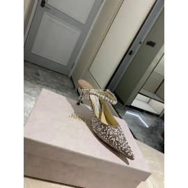 Jimmy Choo Fashion Pearl Pointed High Heeled Sandals For Women 