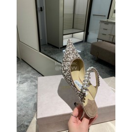 Jimmy Choo Fashion Pearl Pointed High Heeled Sandals For Women 