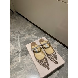 Jimmy Choo Fashion Pearl Pointed Flat Heeled Sandals For Women 