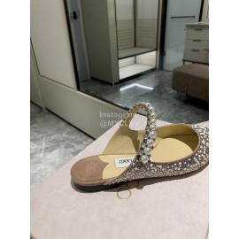 Jimmy Choo Fashion Pearl Pointed Flat Heeled Sandals For Women 