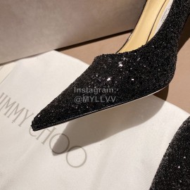 Jimmy Choo Fashion Pointed High Heels For Women Black