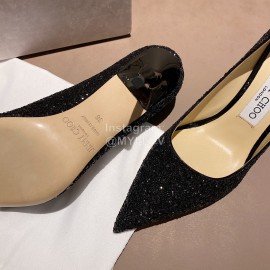 Jimmy Choo Fashion Pointed High Heels For Women Black
