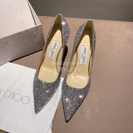 Jimmy Choo Fashion Pointed High Heels For Women Silver