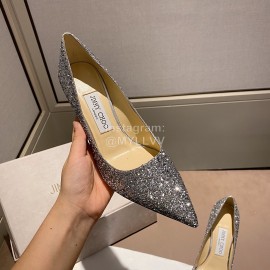 Jimmy Choo Fashion Pointed High Heels For Women Silver