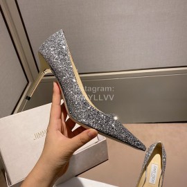 Jimmy Choo Fashion Pointed High Heels For Women Silver