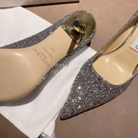 Jimmy Choo Fashion Pointed High Heels For Women Silver