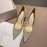 Jimmy Choo Fashion Pointed High Heels For Women Gold