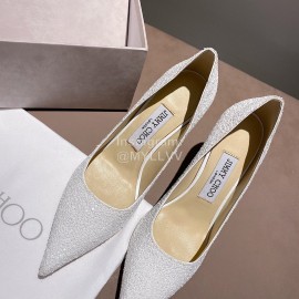 Jimmy Choo Fashion Pointed High Heels For Women White
