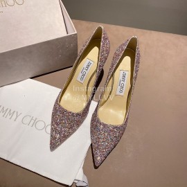 Jimmy Choo Fashion Pointed High Heels For Women Pink