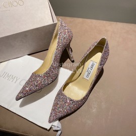 Jimmy Choo Fashion Pointed High Heels For Women Pink