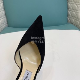 Jimmy Choo Crysta Blingbling Diamond Sheepskin High Heels For Women Black