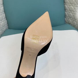 Jimmy Choo Crysta Blingbling Diamond Sheepskin High Heels For Women Black