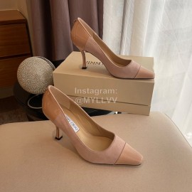 Jimmy Choo Billy Vintage Suede Patent Leather High Heels For Women 