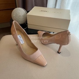 Jimmy Choo Billy Vintage Suede Patent Leather High Heels For Women 