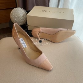 Jimmy Choo Billy Vintage Suede Patent Leather High Heels For Women 