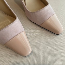 Jimmy Choo Billy Vintage Suede Patent Leather High Heels For Women 