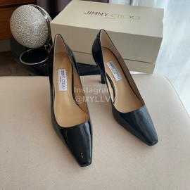 Jimmy Choo Billy Vintage Patent Leather High Heels For Women Black
