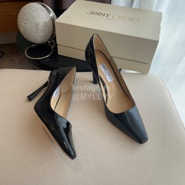 Jimmy Choo Billy Vintage Patent Leather High Heels For Women Black
