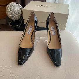 Jimmy Choo Billy Vintage Patent Leather High Heels For Women Black