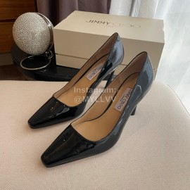 Jimmy Choo Billy Vintage Patent Leather High Heels For Women Black