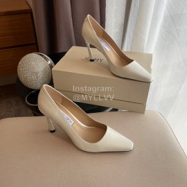 Jimmy Choo Billy Vintage Patent Leather High Heels For Women Beige