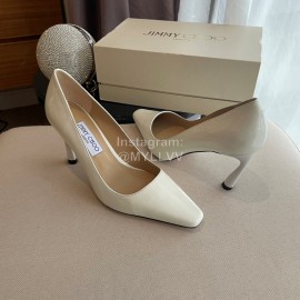 Jimmy Choo Billy Vintage Patent Leather High Heels For Women Beige