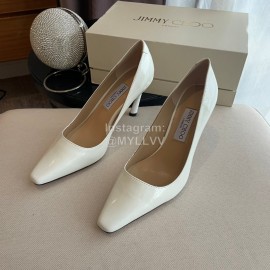Jimmy Choo Billy Vintage Patent Leather High Heels For Women Beige