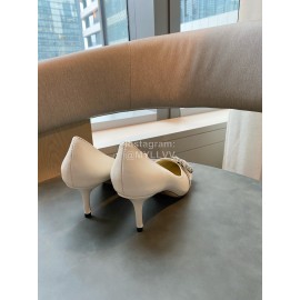 Jimmy Choo New Sheepskin Diamond Buckle High Heels For Women 