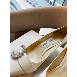 Jimmy Choo New Sheepskin Diamond Buckle High Heels For Women 