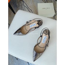 Jimmy Choo New Cowhide Pointed High Heeled Sandals For Women